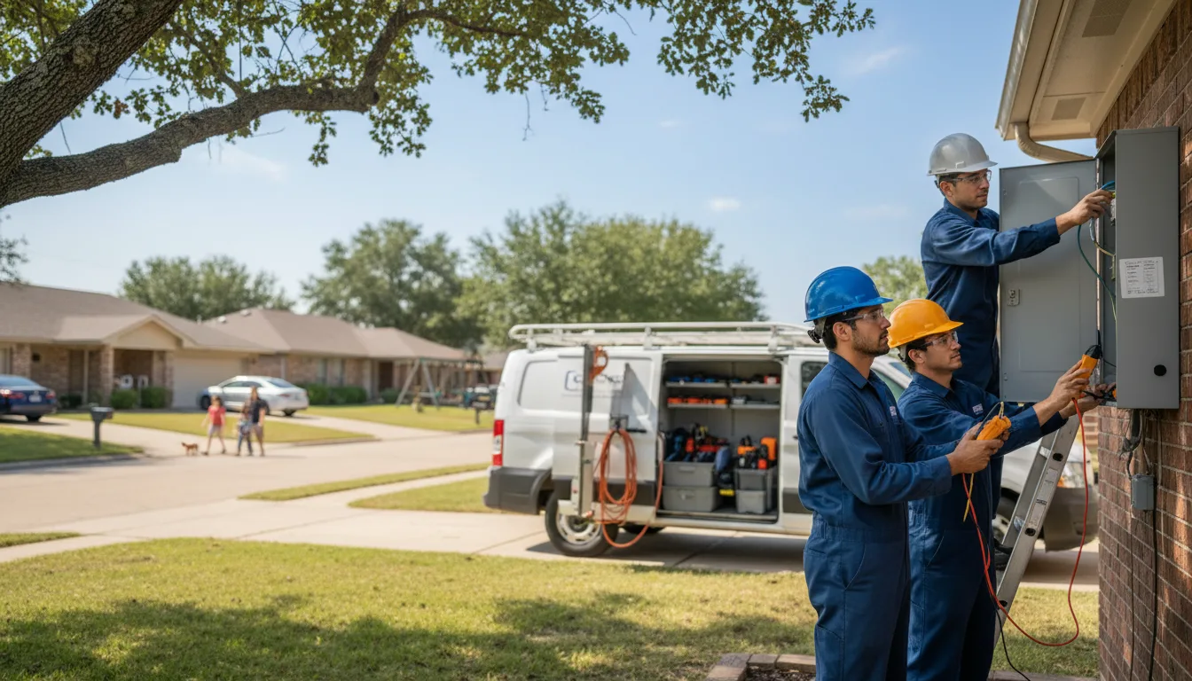 Certified electrician providing emergency electrical services in Le Roy, NY